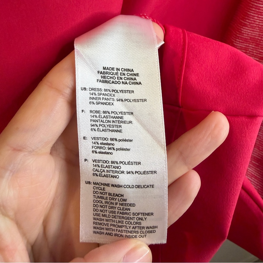 Adidas XL Raspberry Red Golf Dress Tennis Pickleball Athletic Activewear Sporty - Picture 6 of 9